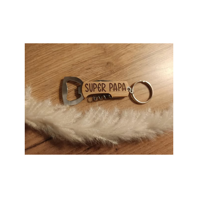 Porte Clé Decapsuleur Personalisable Recto Verso