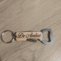 Porte Clé Decapsuleur Personalisable Recto Verso