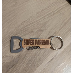 Porte Clé Decapsuleur Personalisable Recto Verso