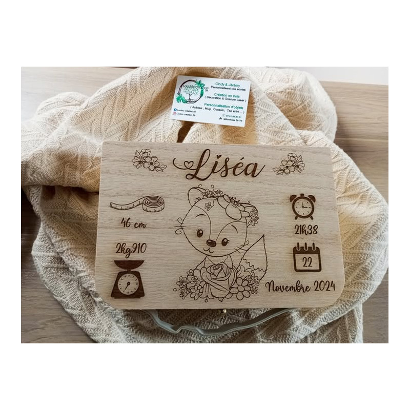 Boîte à souvenirs en bois personnalisée