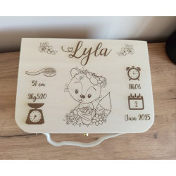 Boîte à souvenirs en bois personnalisée