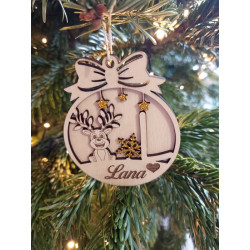 Boule Noël  personnalisée Renne