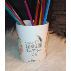 Pot a crayon/Maquillage Personnalisée